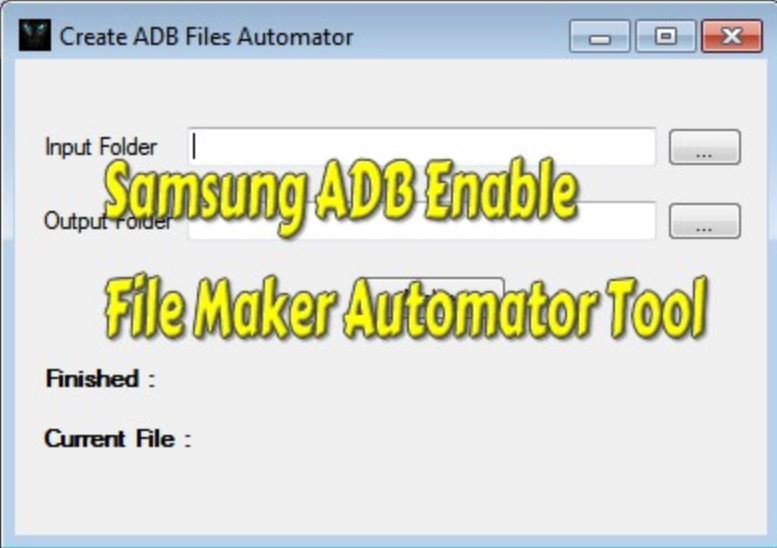 Samsung ADB Enabler File Maker Automator