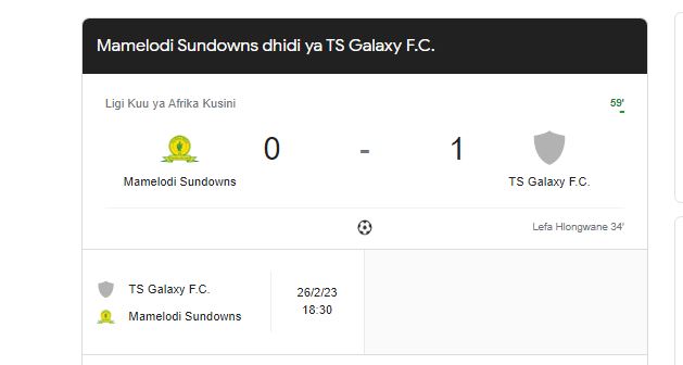 Mamelodi Sundowns VS Ts Galaxy Results frsdcfrd - Bekaboy
