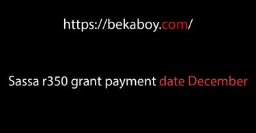 Sassa r350 grant payment date December 1 - Bekaboy