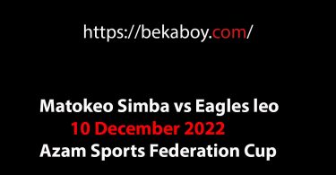 Matokeo Simba vs Eagles leo 10 December 2022 Azam Sports Federation Cup - Bekaboy