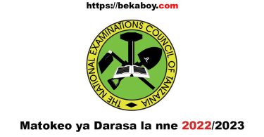 Matokeo ya Darasa la nne 2022 2023 - Bekaboy