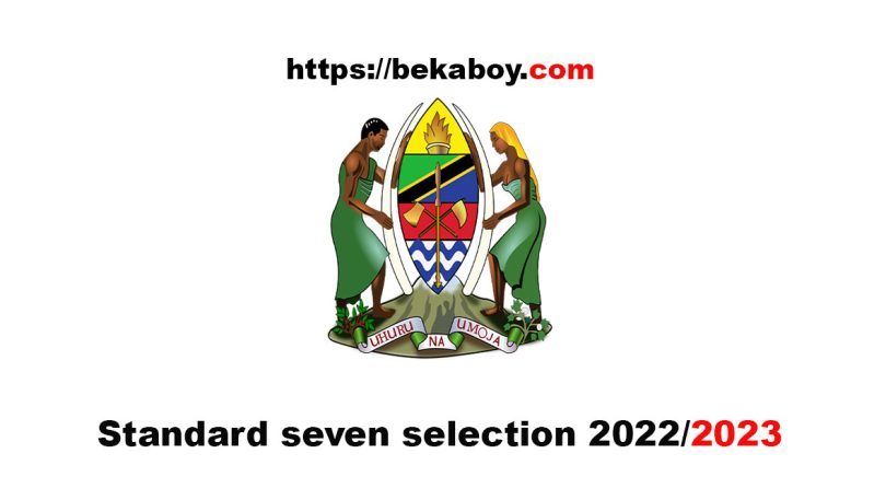 Standard seven selection 2022 2023 - Bekaboy