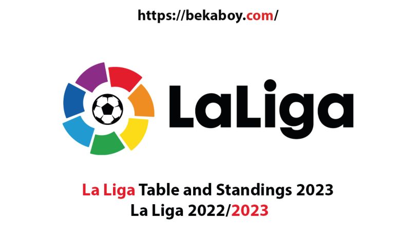 La Liga Table and Standings 2023 La Liga 2022 2023 - Bekaboy