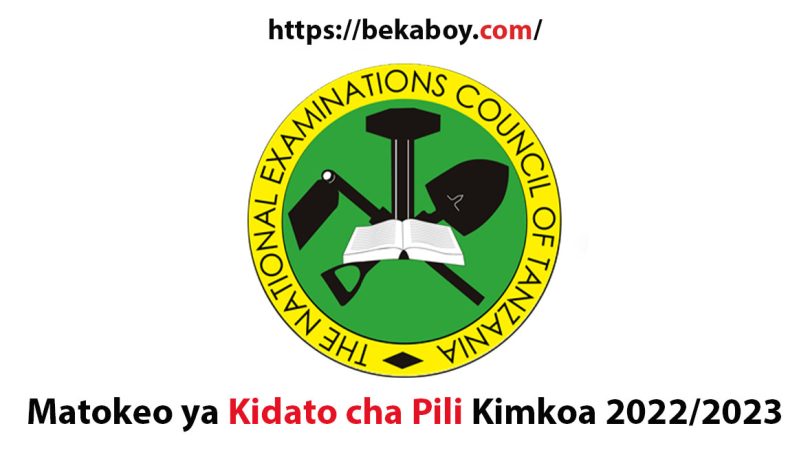 Matokeo ya Kidato cha Pili Kimkoa - Bekaboy