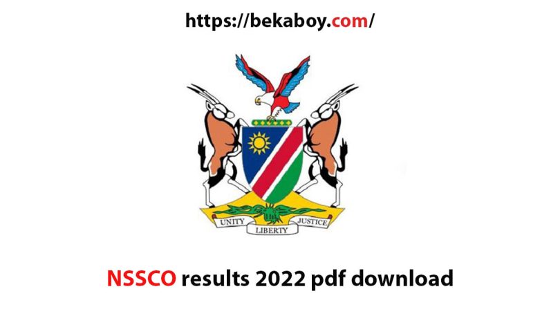 NSSCO results 2022 pdf download - Bekaboy