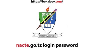 nacte.go .tz login password - Bekaboy