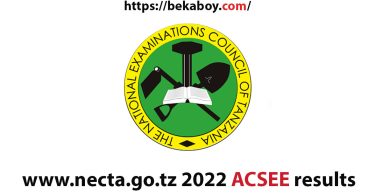 www.necta .go .tz 2022 ACSEE results - Bekaboy