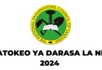 Matokeo ya Darasa la Nne 20242025