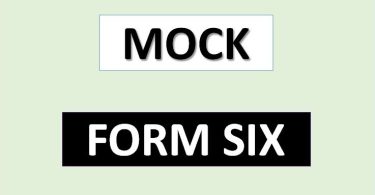 Mock Exams Form Six 2025 – Download Now!