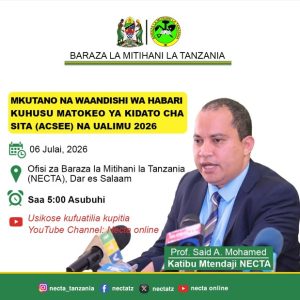 Matokeo ya Kidato cha Sita 20262027