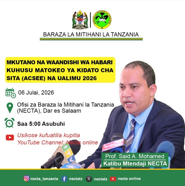 Matokeo ya Kidato cha Sita 20262027