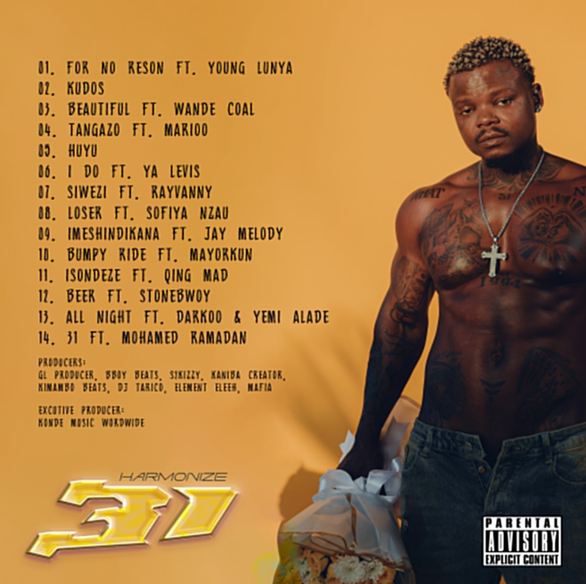 Harmonize new song 2026 and 31 album tracklist